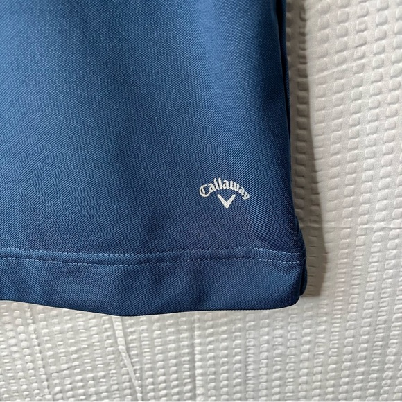 Callaway Blue W/Stripes 100%Polyester Golf Polo Size L - Picture 3 of 5